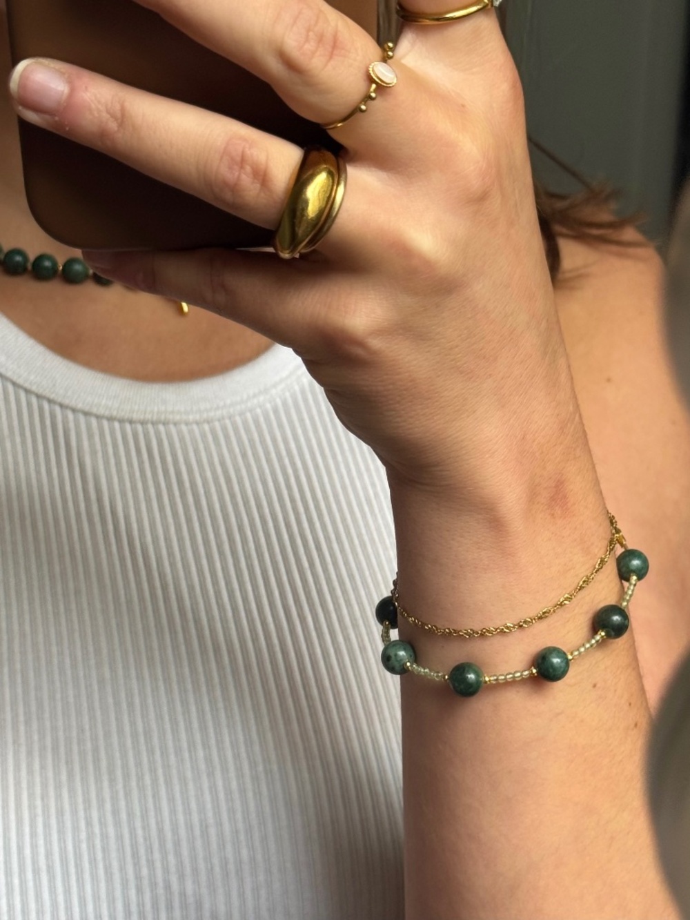 Handmade Bracelet with Natural Stones